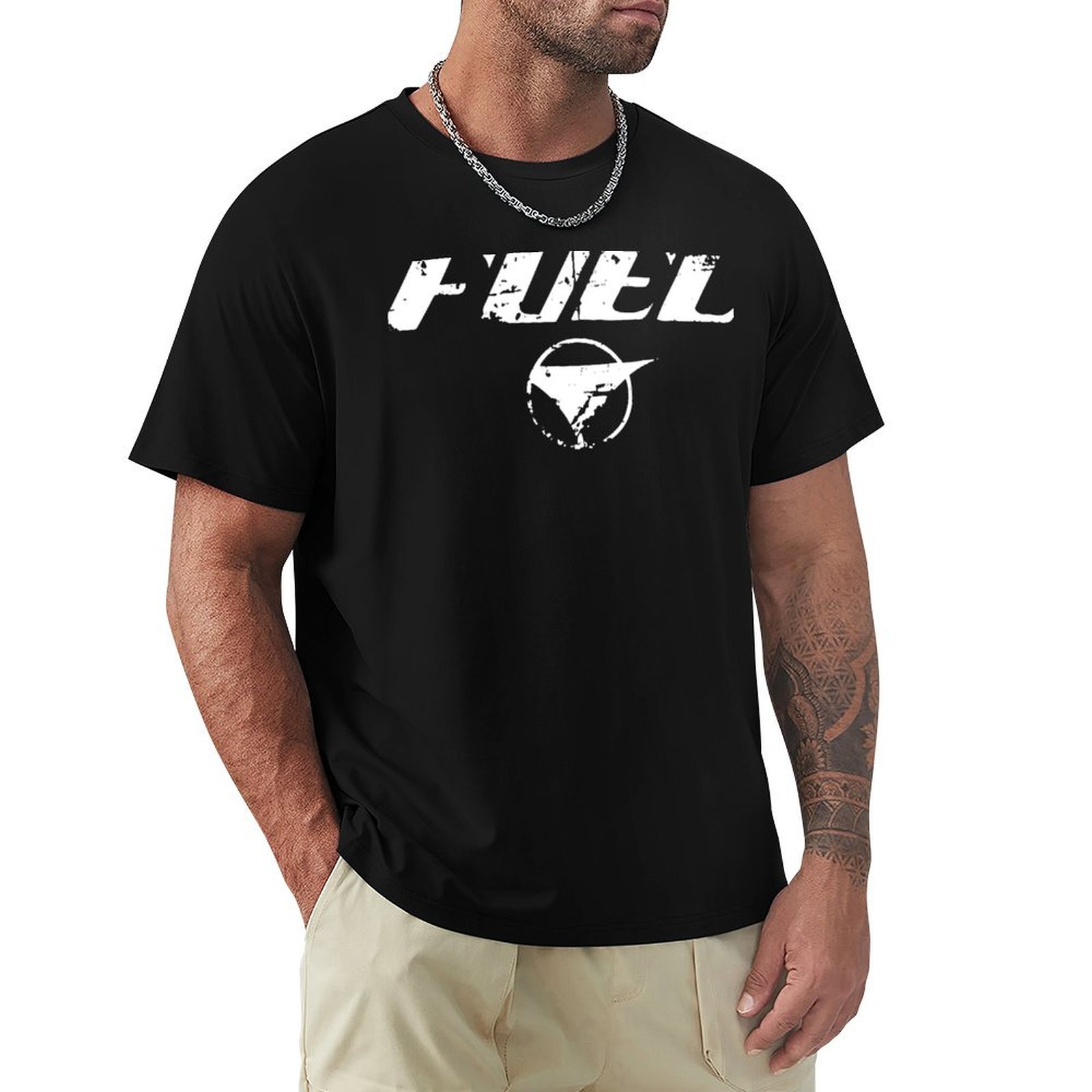 Fuel Fitness & Nutrition Oakbank Photos - เสื้อยืดแฟชั่นผู้ชาย Fuel Band ลายกราฟิก เสื้อยืดสำหรับออกกำลังกาย ระบายอากาศได้ดี
