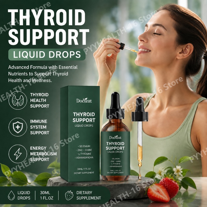 Iodine Drops Supplement - ด็อกทีท หยดบำรุงต่อมไทรอยด์ ผสมซีลีเนียม สังกะสี ไอโอดีน แอล-ไทโรซีน