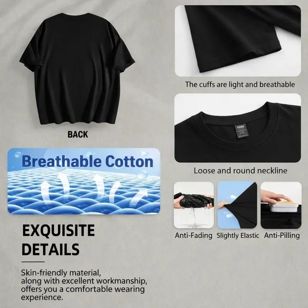 เสื้อยืดพิมพ์ลายข้อความ 
