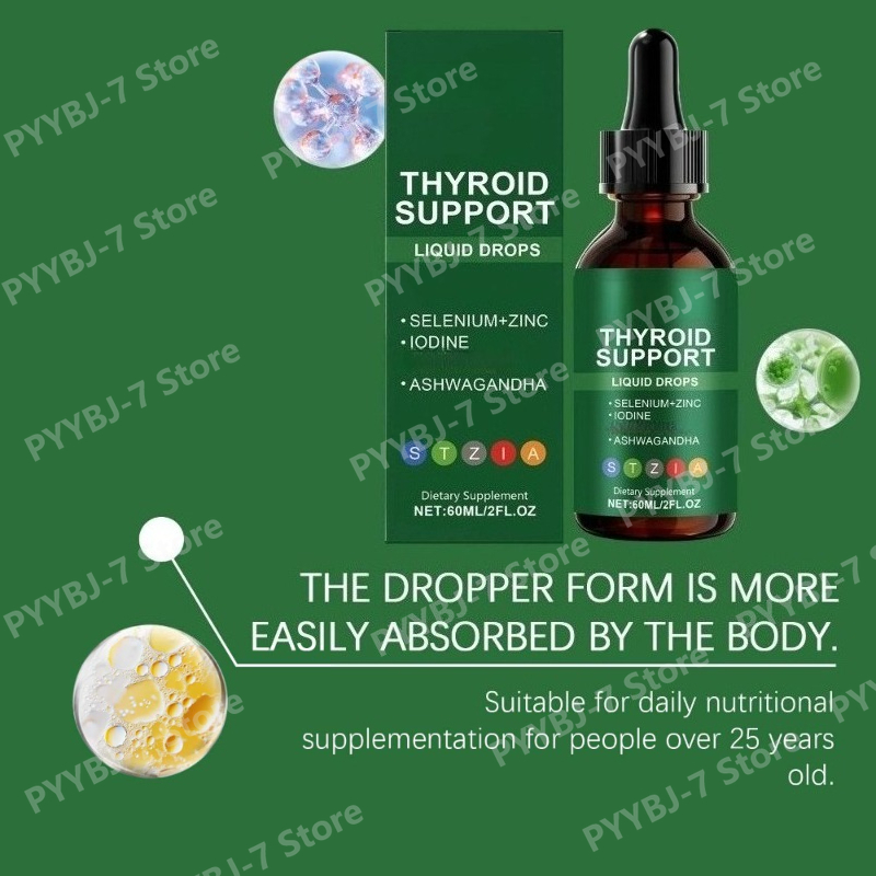 น้ำยาบำรุงต่อมไทรอยด์สำหรับผู้ - Iodine Drops Supplement บทวิจารณ์และราคา