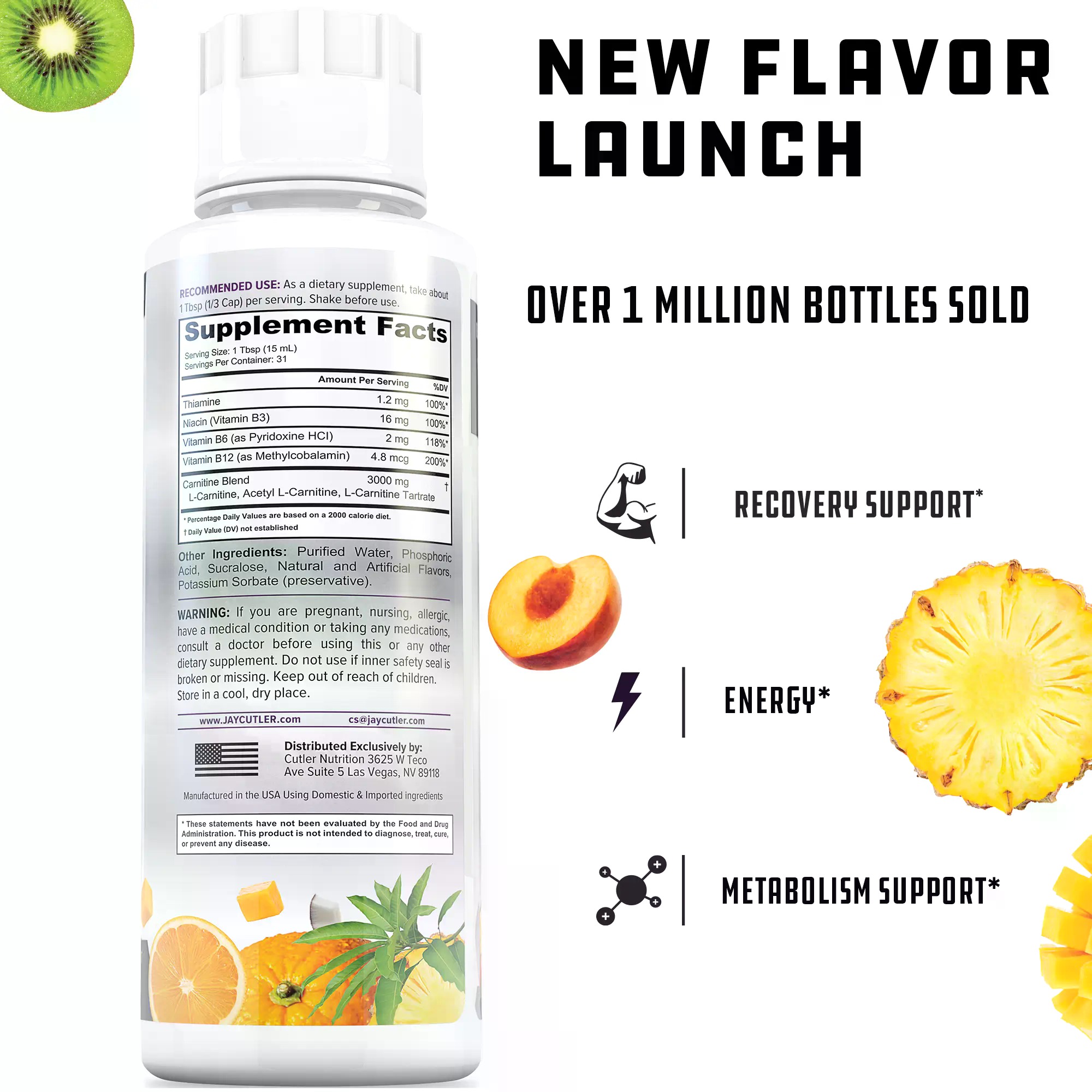 คัทเลอร์ นิวทริชั่น ลิควิด คาร - Fitness Nutrition Energy บทวิจารณ์และราคา